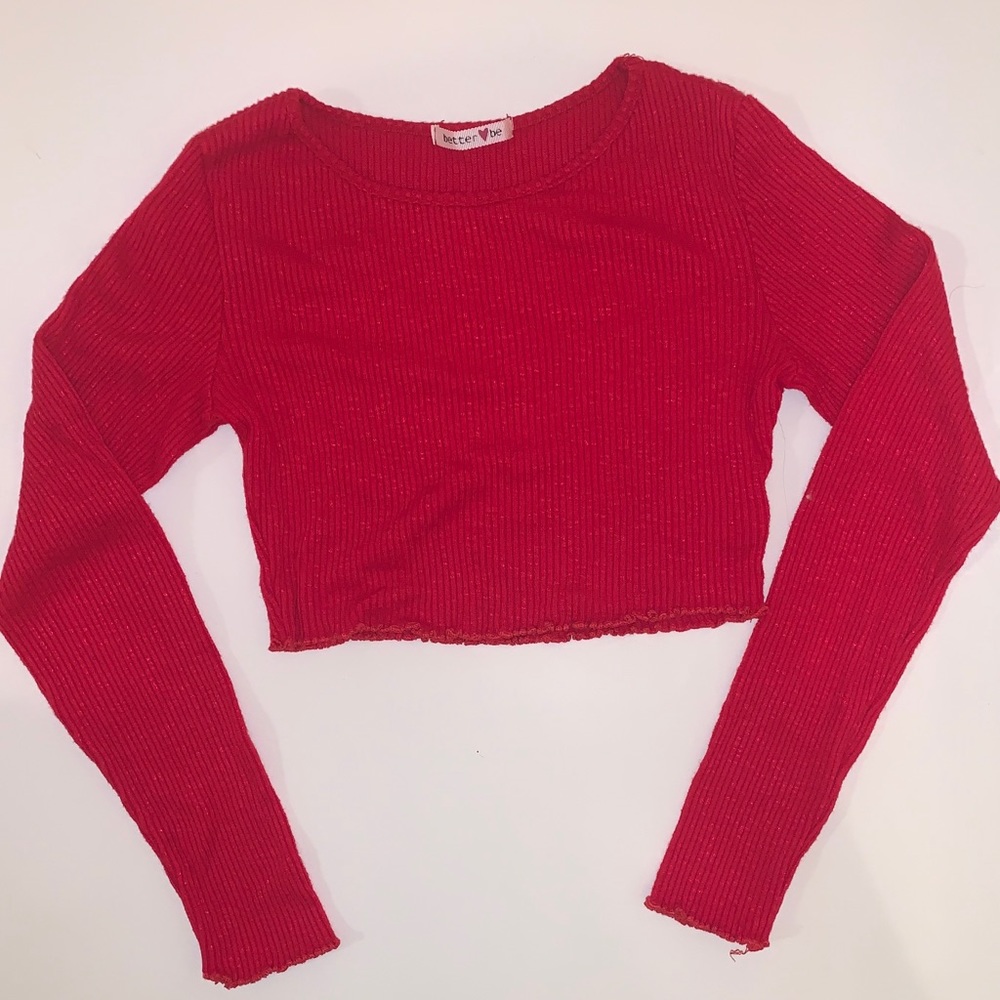 BETTER BE long sleeved crop top